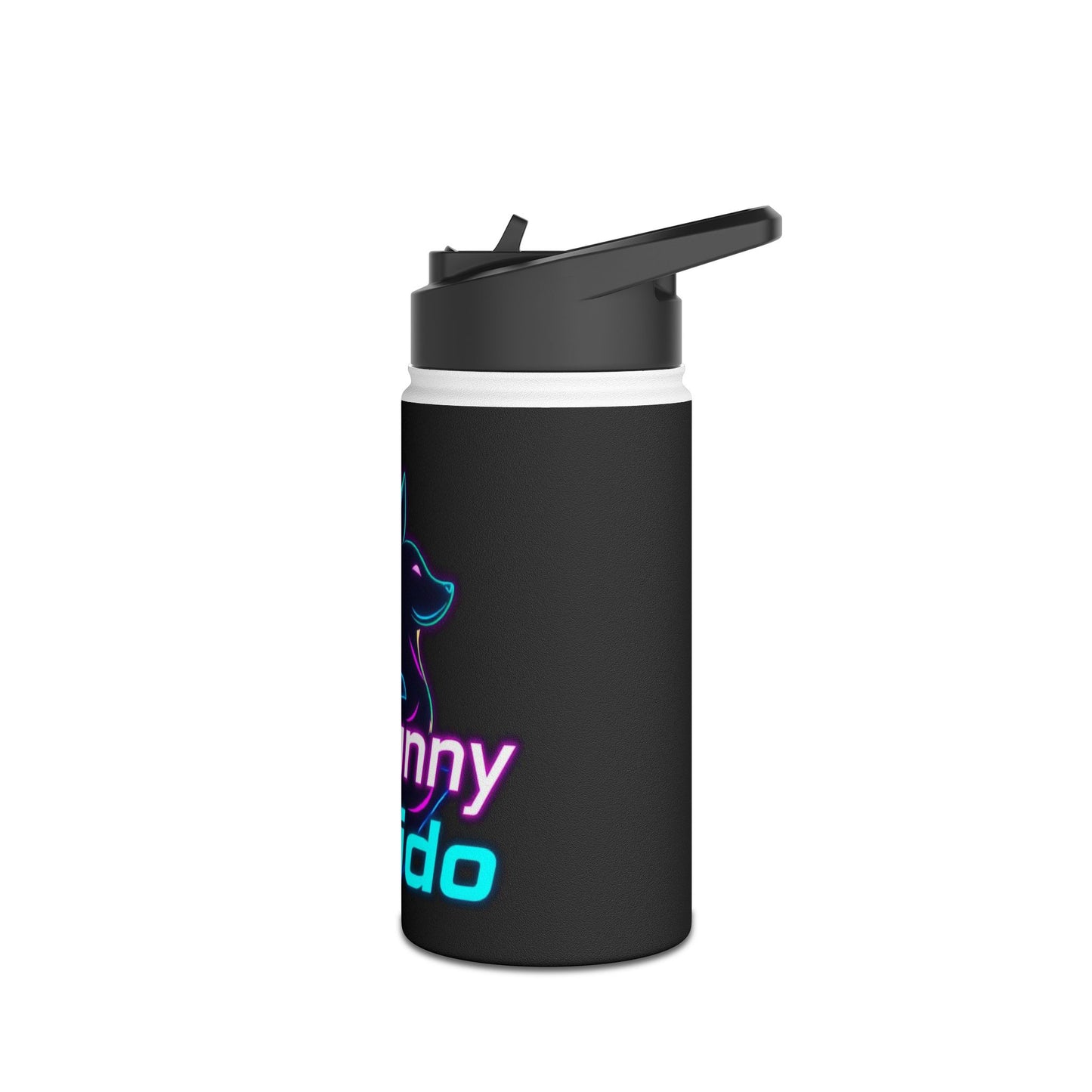 Cute Bunny Gamer Stainless Steel Water Bottle – Perfect for Gamers & Kids!