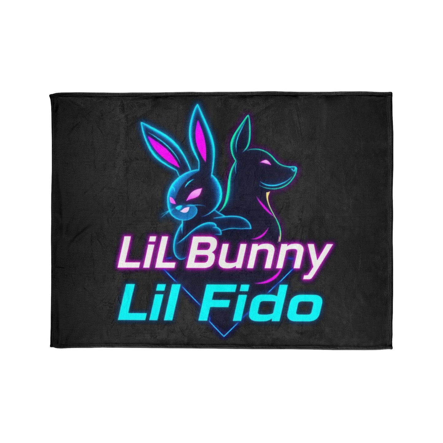 Lil Bunny & Lil Fido Soft Polyester Blanket – Cozy Pet-Themed Throw for Animal Lovers