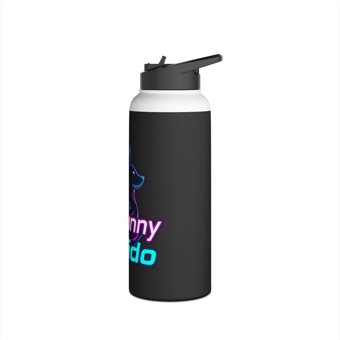 Cute Bunny Gamer Stainless Steel Water Bottle – Perfect for Gamers & Kids!