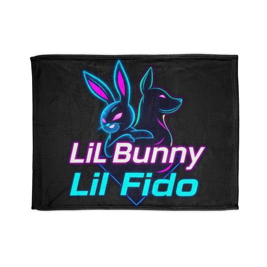 Lil Bunny & Lil Fido Soft Polyester Blanket – Cozy Pet-Themed Throw for Animal Lovers