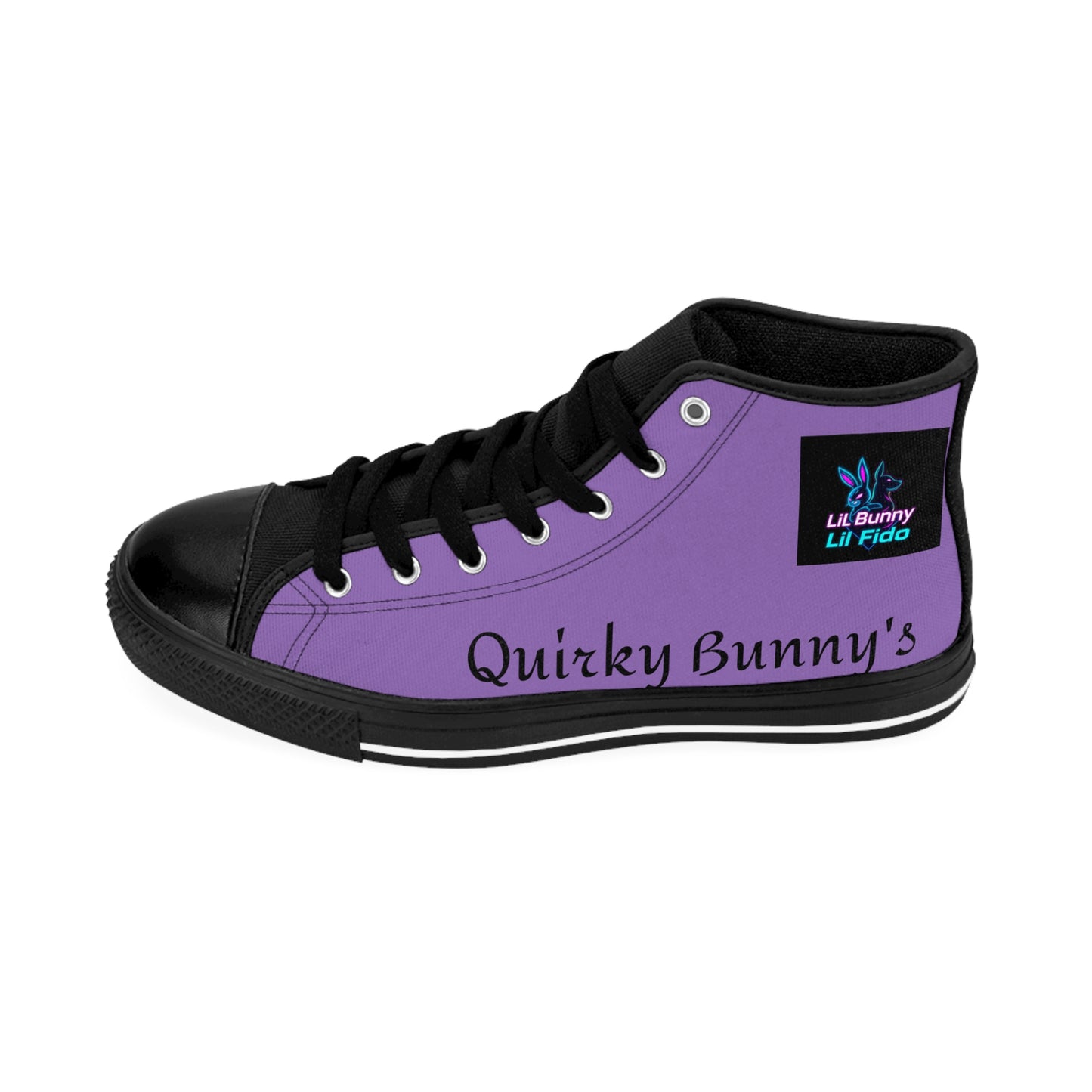 Quirky Bunny Gaming Sneakers for Women - Fun & Stylish High Tops